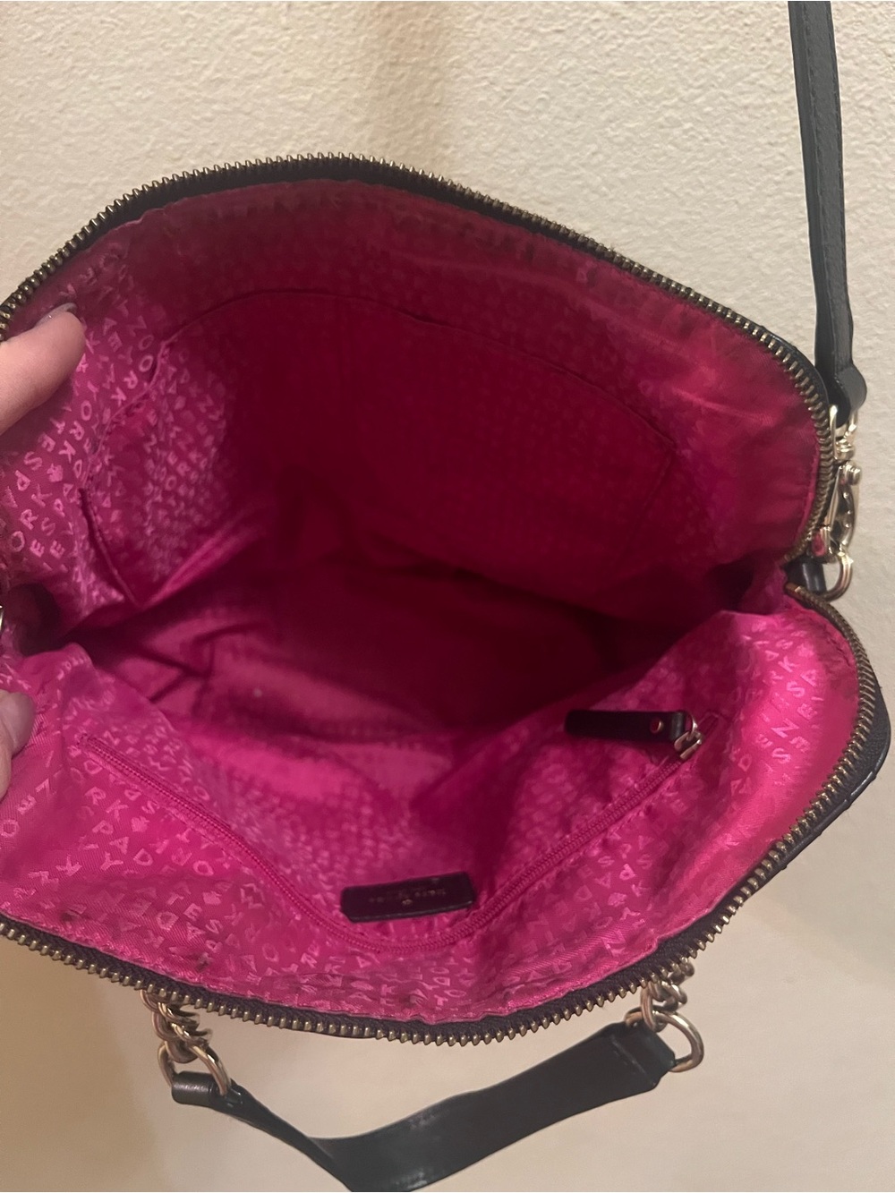 kate spade Black Quilted Crossbody with Gold Hardware and dust bag - Picture 7 of 11